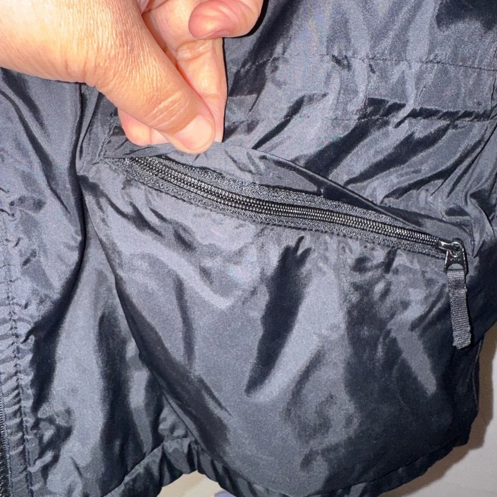 Columbia Mens XL Tall Black Fleece Lined Full Zip Nylon Jacket  XL-T Pit Zips‎